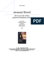 Resensi Novel "Secret life of bees" 
Terjemahan "Rahasia Kehidupan Lebah"