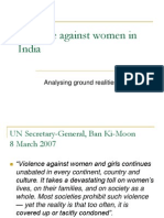 Violence Against Women in India: Analysing Ground Realities