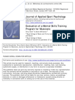 Journal of Applied Sport Psychology