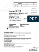 2009 Practice Calc