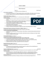 Resume For Portfolio 082013