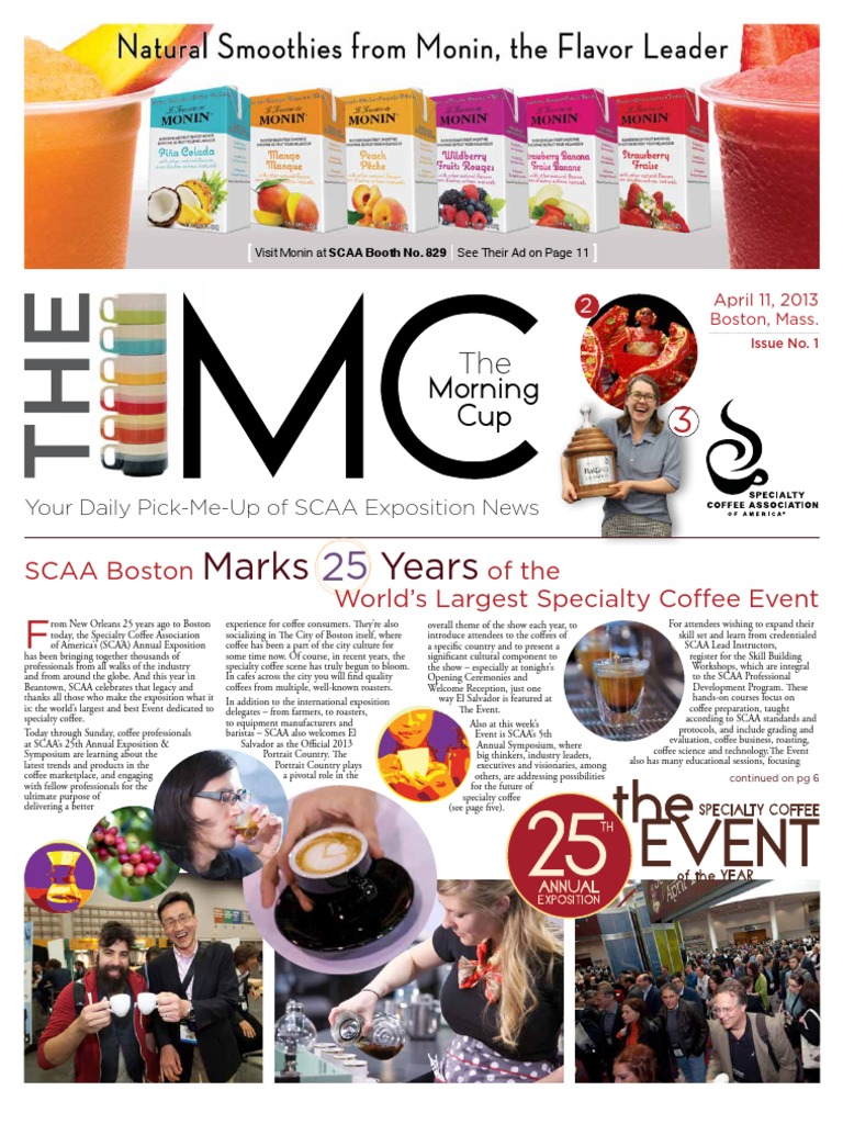 The Specialty Coffee Association of America The Morning Cup Expo