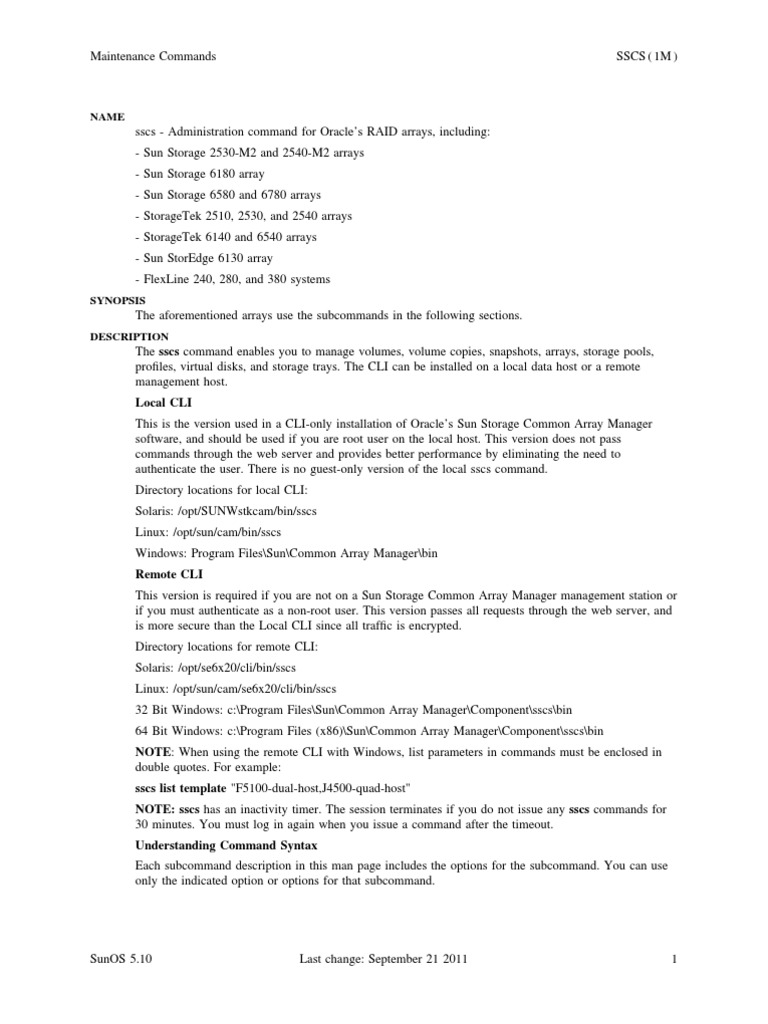 Oracle RAID Array Admin Guide | PDF | Command Line Interface | Oracle ...