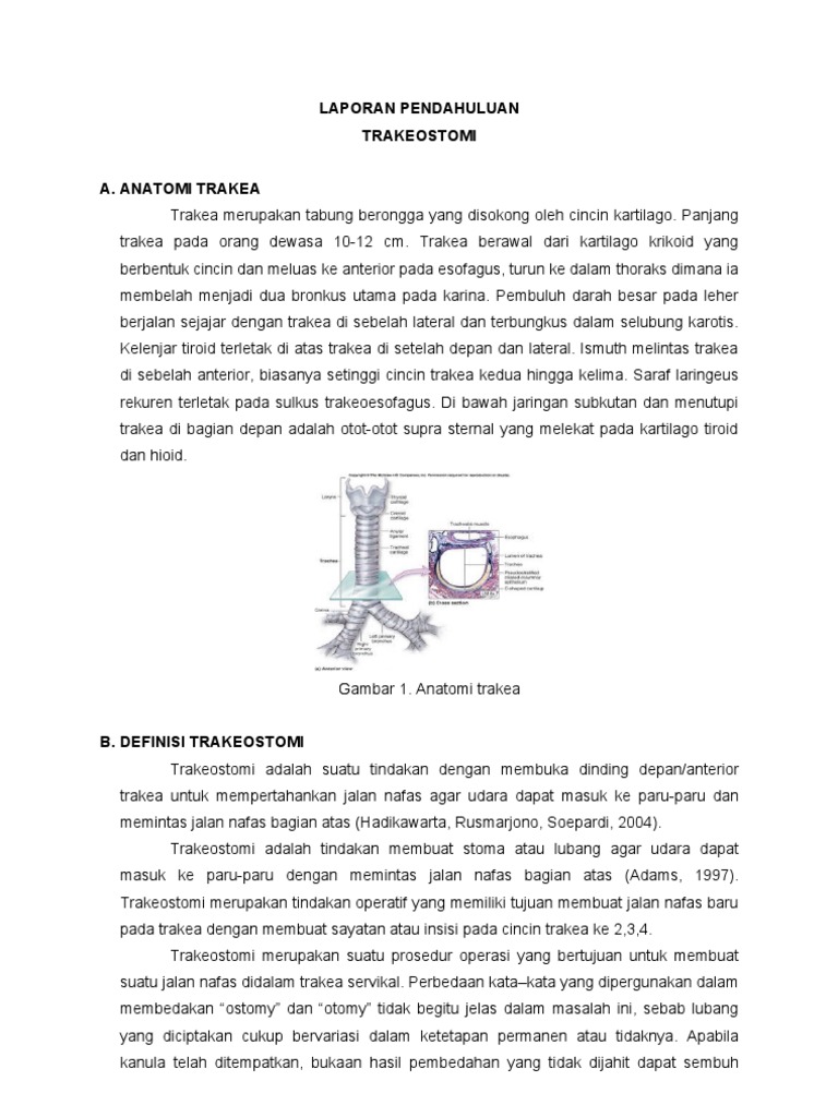 Prosedur dan Indikasi Trakeostomi | PDF