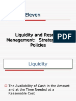 Chapter Eleven: Liquidity and Reserve Management: Strategies and Policies
