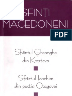 Sfinţi Macedoneni-Sf Gheorghe Din Kratovo-Sf Ioachim-Din Pustia Osogovei-Sf Teofil Mărturisitorul