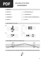 Exercícios da Apostila básica de Teoria Musical - F. Soyer