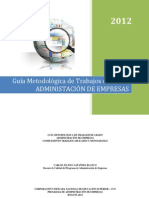 Guia Metodológica de Trabajos de Grado Ae 2012 Complemento PDF