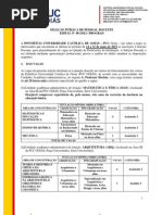 Edital PUC Goias IGPA Arqueologia