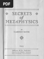 Clarence Mayer - Secrets of Metaphysics (1915)