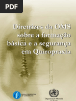 Diretrizes Da Oms Sobre Educacao e Seguranca Em Quiropraxia