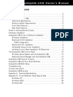 Audiophile USB Manual