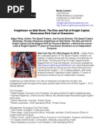 Knightmare on Wall Street, The Rise and Fall of Knight Capital, Showcases Rich Cast of Characters