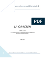 Clase No. 2 LA ORACION. [Discipulado I].