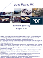 Daytona Racing UK: Executive Summary August 2013