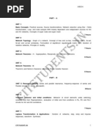 Ece III Network Analysis (10es34) Notes