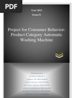 Download Consumer behaviour- Washing machine sector by Shrinwanti Banerjee SN159768104 doc pdf