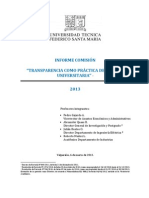 Informe Comision Claustro Transparencia 2011-13