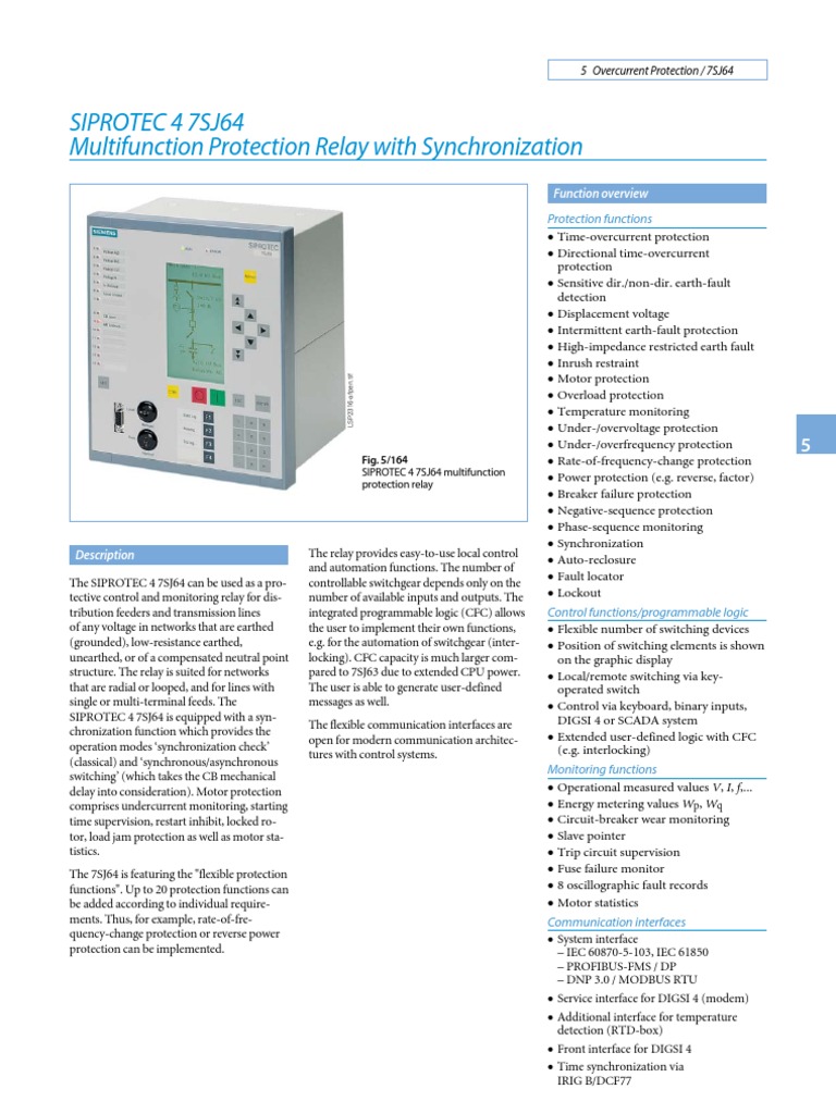 Protection Relay for Power Systems | PDF | Electric Motor | Relay