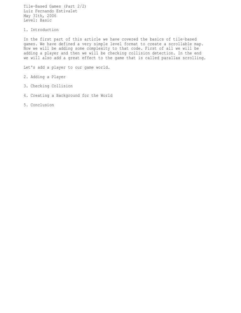 TIle Map Programming - Java Language Part 2 | PDF | Games & Activities ...
