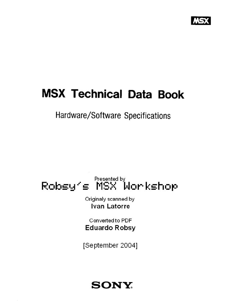 MSX Tech | PDF