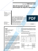 NBR 3108 - Cabos de Aco Para Uso Geral - Determinacao Da Carga de Ruptura Real
