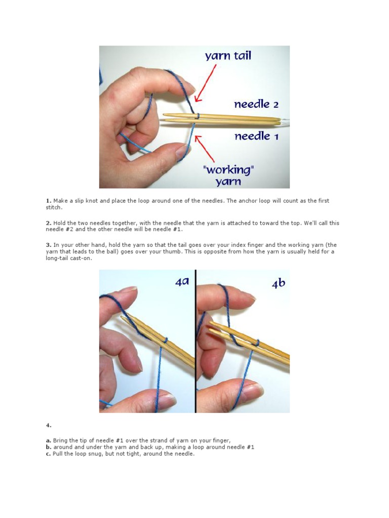 Judy's Magic Cast On | PDF | Knitting | Handicrafts