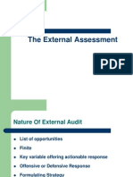 The External Assessment: Lecture # 3