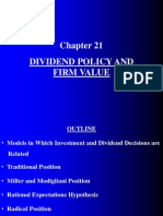 Chapter21 Dividend Policy and Firm Value