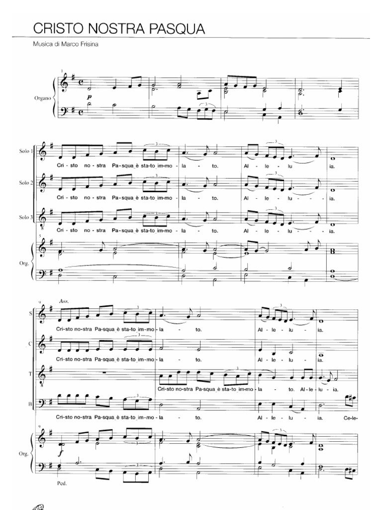 Alleluia Cristo è Risorto Veramente Spartito Pdf