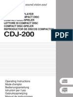 Cdj-200 Owners Manual