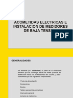 Acometidas Electricas e Instalacion de Medidores de b.t
