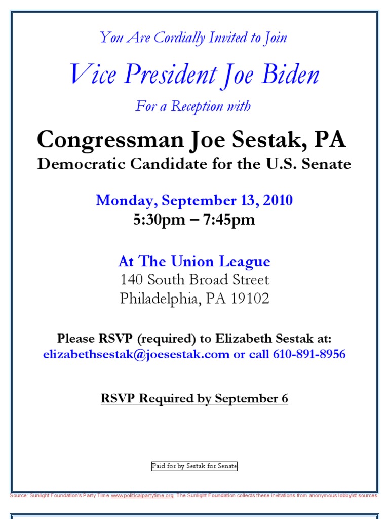 Reception PDF United States Senate Political Action Committee