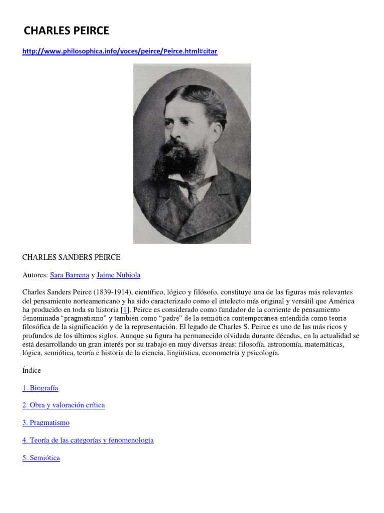 Charles Peirce | PDF | Método científico | Science