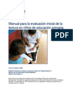 Manual para la evaluación inicial de la lectura en niños de educación primaria