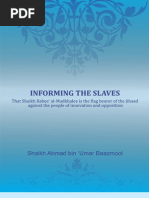 Download Informing the Slaves that Shaikh Rabee al-Madkhalee is the bearer of the flag of Jihad against the people of innovation and opposition by Salafi Notes SN159829797 doc pdf