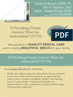 St Petersburg Dentist Answers What Are Antioxidants? (Dentist 33710)