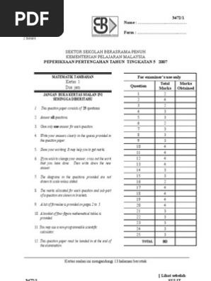 Soalan Spm Addmath 2019 - Kunci Ujian