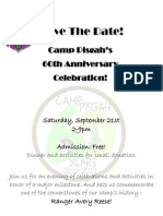 60th Anniversary - Save The Date Flyer PDF