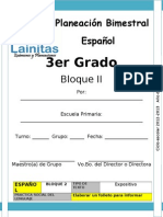 3er Grado - Bloque 2 - Español