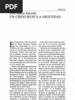 Chema Salcedo. Un Ciego en Busca de Arguedas