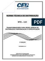 NTD 3.01 - Transformadores para Redes Areas de Distribuio