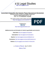 Auctoritatis Interpositio How Systems Theory Deconstructs Decisionism