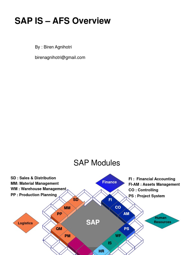 SAP AFS Module Overview and Features | PDF | Inventory | Sales