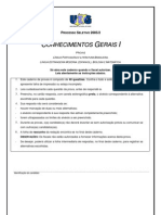 UEG 2005 2ºsemestre ConhecimentoGeral Espanhol