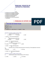 Problemas resueltos de matemática financiera