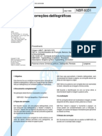 NBR 06.031 - 1980 - Correções Datilográficas