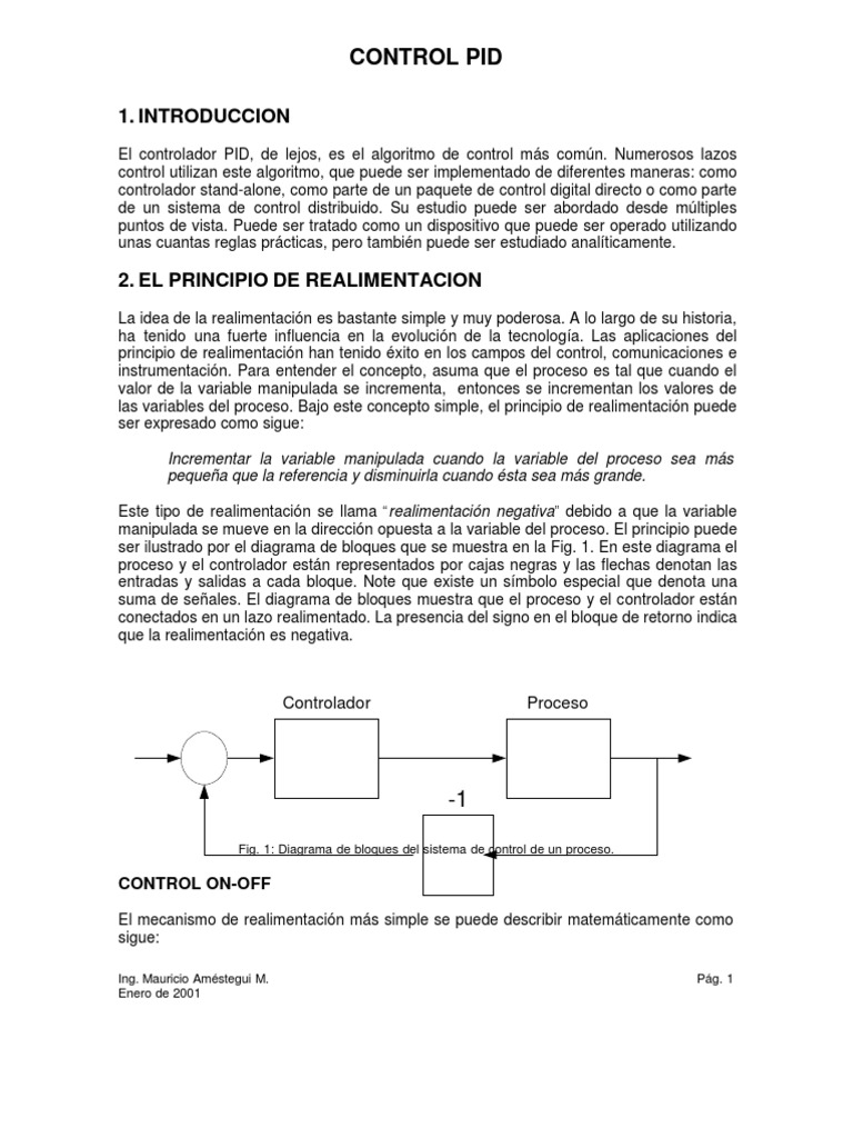 Control Pid | PDF | Sistema de control | Algoritmos
