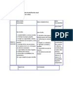 Ejemplo de Planificación Anual Sala 3 Años