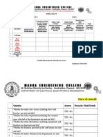 Madha Engineering College: Daily Report Day Order: Date